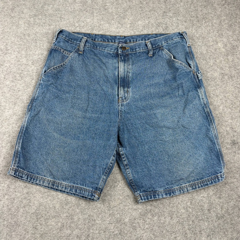 RK Brand Carpenter Denim Shorts Mens‎ 40 Blue Workwear Utility Relaxed Fit